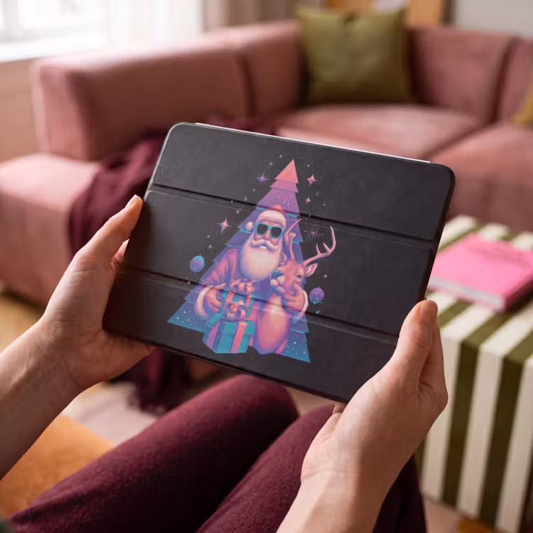 iPad hoes - Retro - Kerstman - Rendieren - Kerstboom — 3