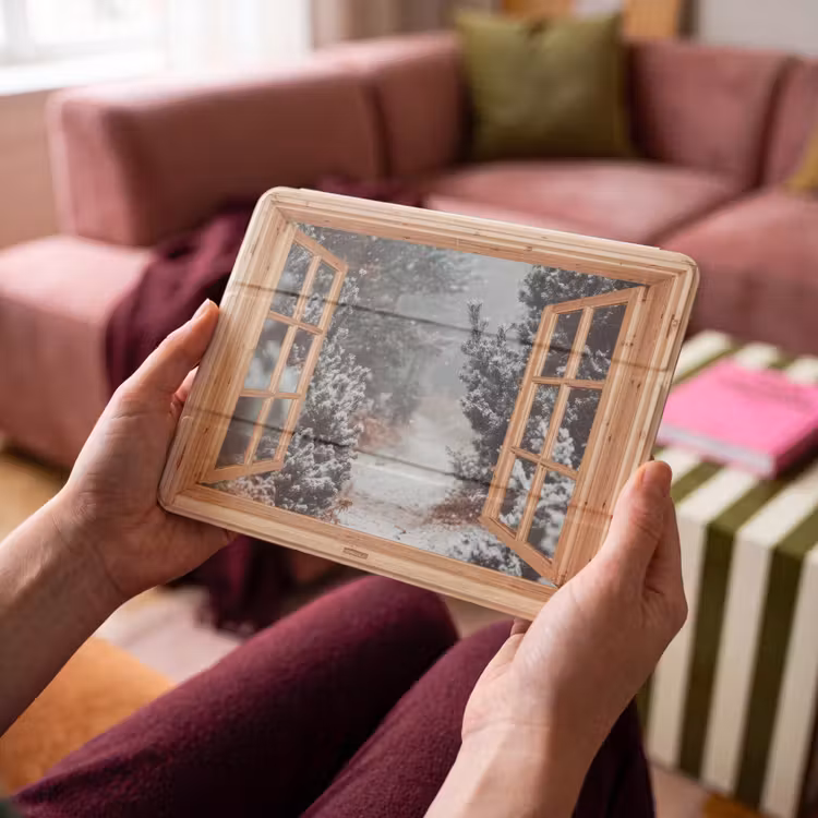 iPad hoes - Bos - Winter - Bomen - Natuur - Pad - Doorkijk — 3