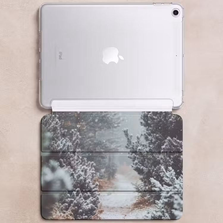 iPad hoes - Bos - Winter - Bomen - Natuur - Pad - Sneeuw — 6