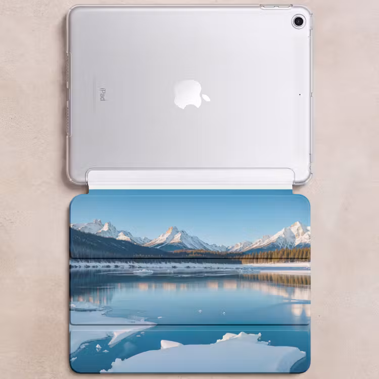 iPad hoes - Landschap - Winter - Meer - Bergen - Uitzicht - IJs — 6