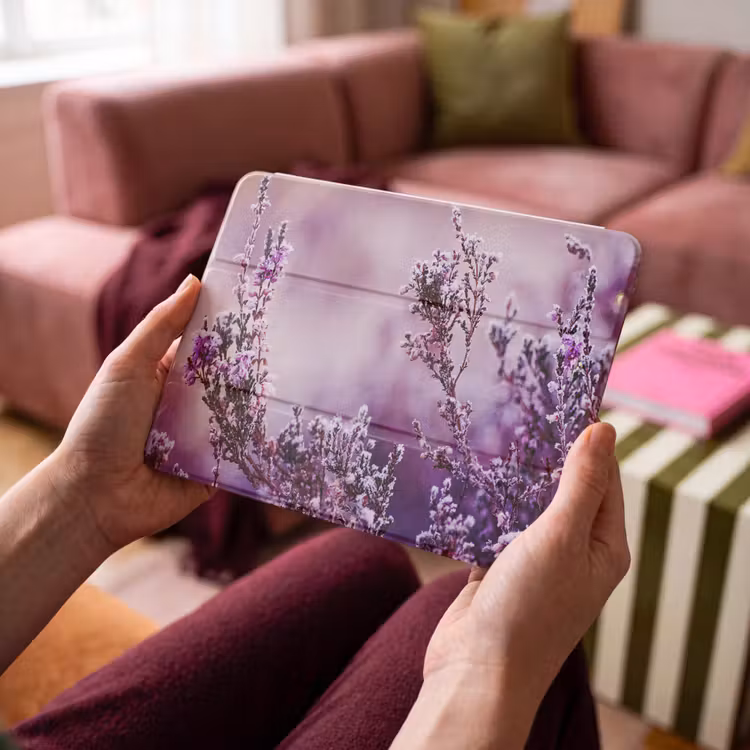 iPad hoes - Lavendel - Winter - Bloemen - Paars — 3