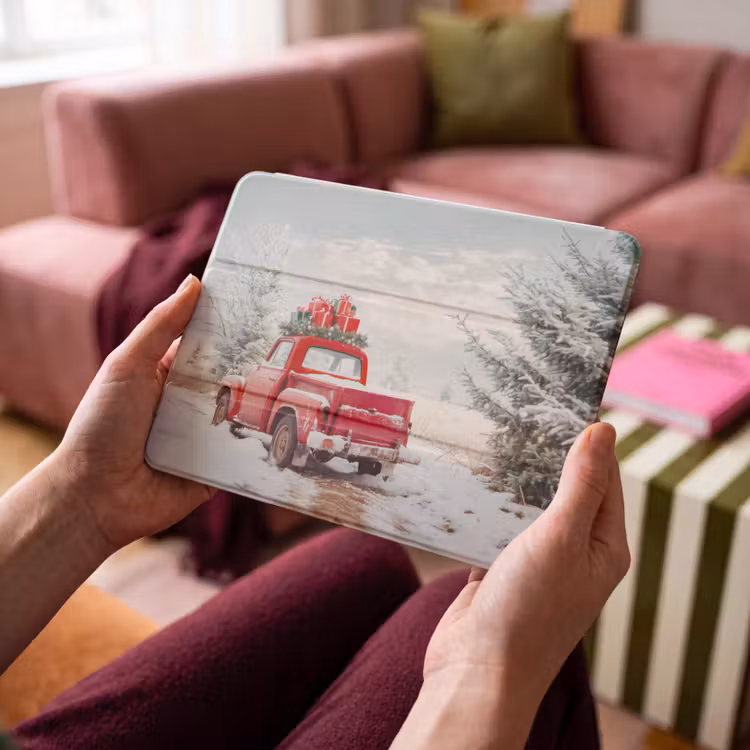 iPad hoes - Auto - Rood - Cadeaus - Winter - Sneeuw - Kerst — 3