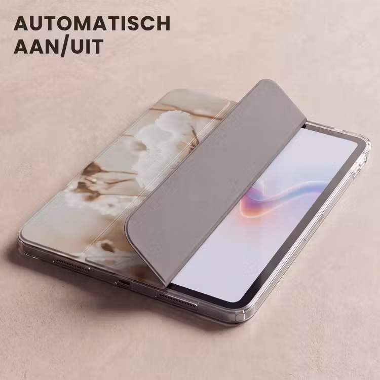 iPad hoes - Bloemen - Winter - Wit - Sneeuw - Beige — 4
