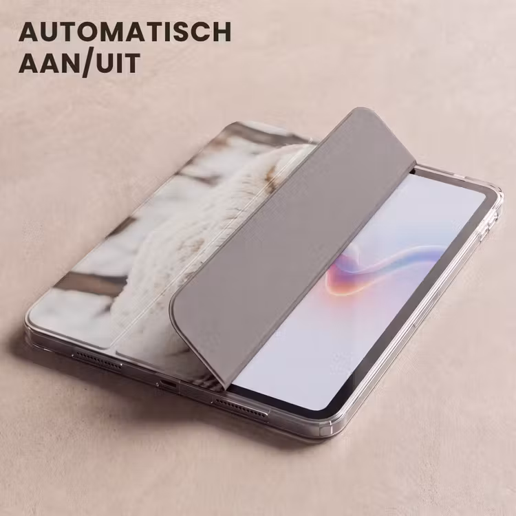 iPad hoes - Deken - Wit - Boomstronk - Winter - Sneeuw — 4