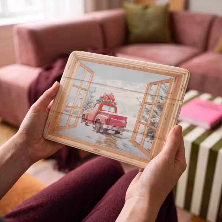 iPad hoes - Doorkijk - Auto - Kerst - Cadeaus - Winter - Landschap — 3