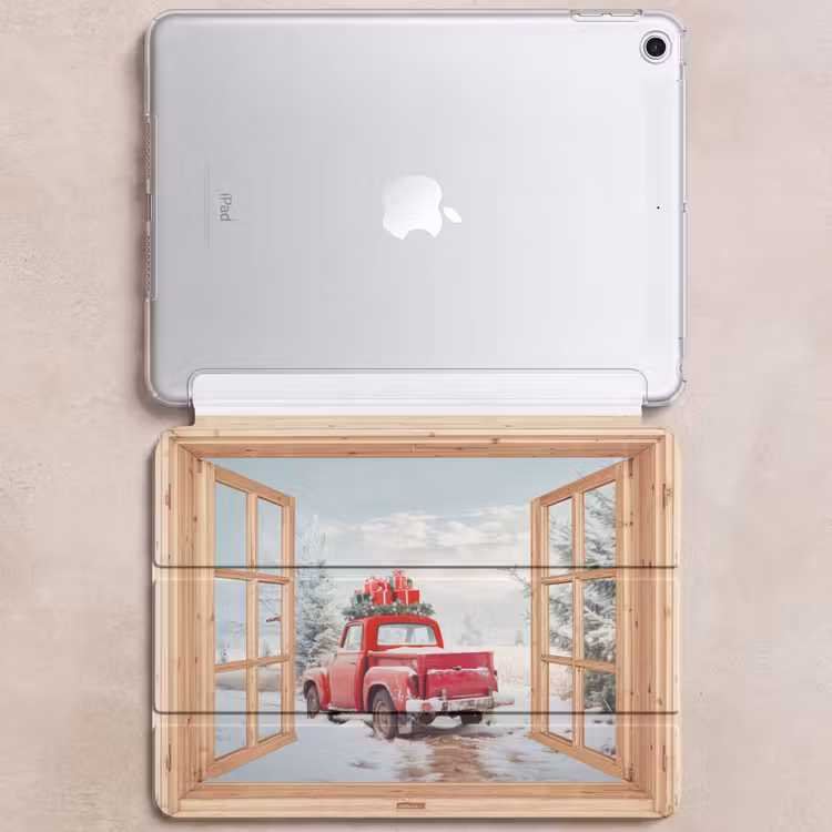 iPad hoes - Doorkijk - Auto - Kerst - Cadeaus - Winter - Landschap — 6
