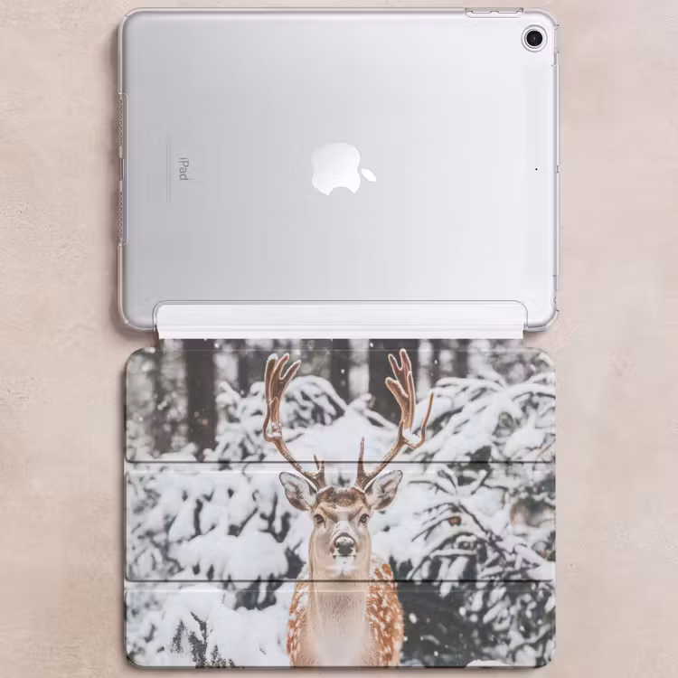iPad hoes - Hert - Sneeuw - Winter - Bos - Dieren — 6