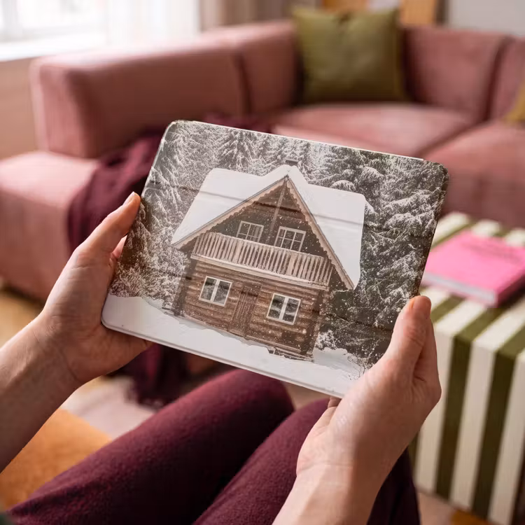 iPad hoes - Huis - Bos - Winter - Natuur - Sneeuw — 3
