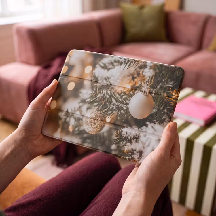 iPad hoes - Kerst - Kerstboom - Winter - Binnen - Sneeuw — 3