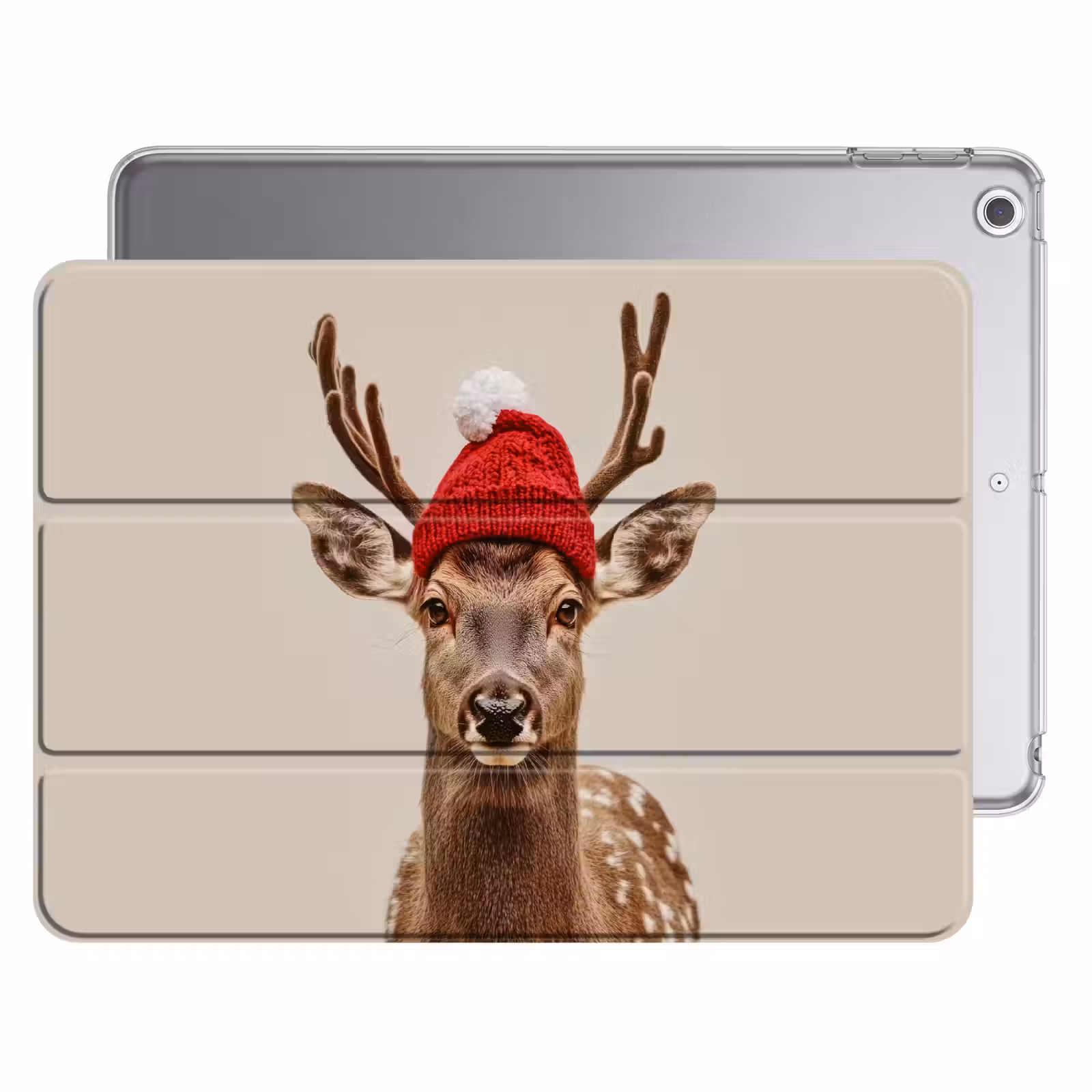 iPad hoes - Hert - Kerst - Muts - Dieren - Winter - Grappig — 1
