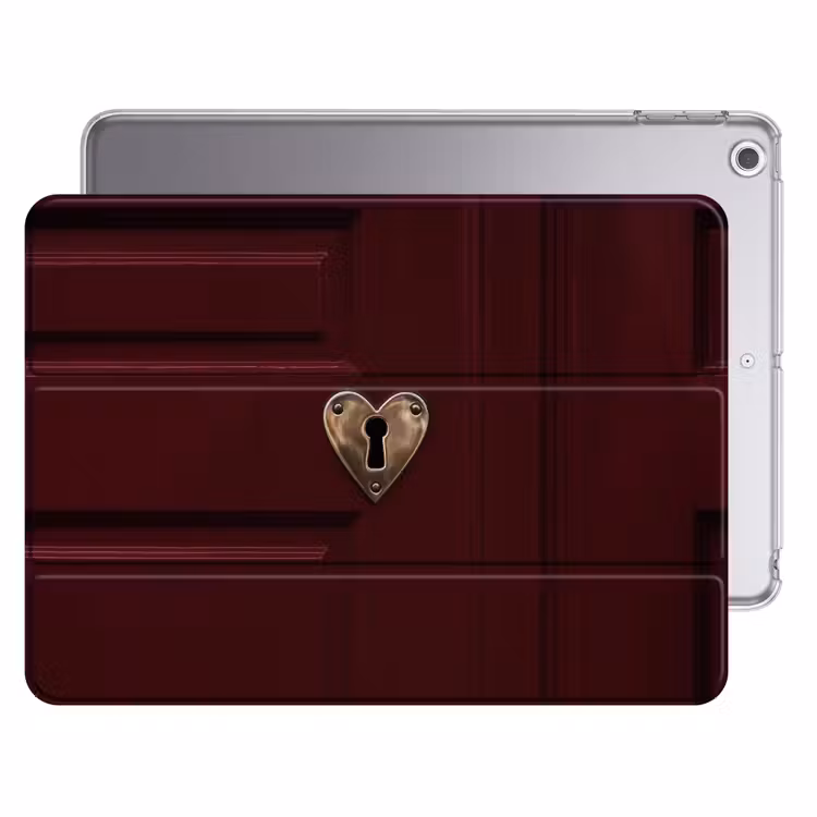 iPad hoes - Bordeaux - Sleutelplaat - Hout - Deur — 1