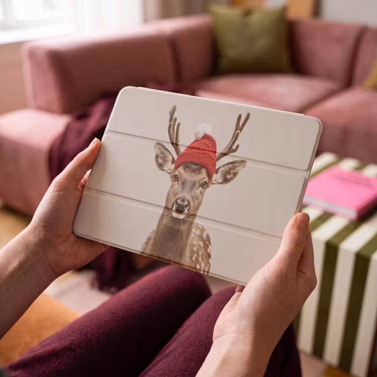 iPad hoes - Hert - Kerst - Muts - Dieren - Winter - Grappig — 3