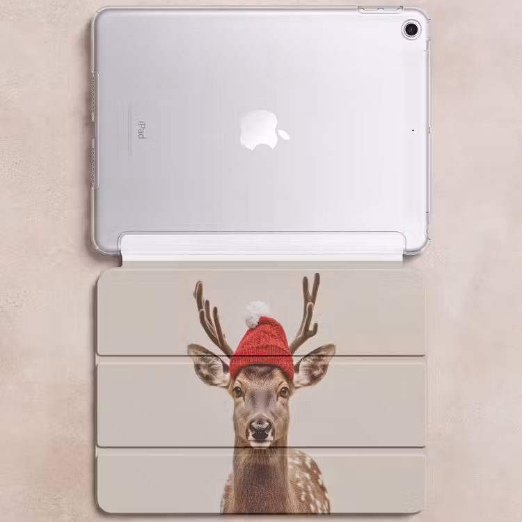 iPad hoes - Hert - Kerst - Muts - Dieren - Winter - Grappig — 6