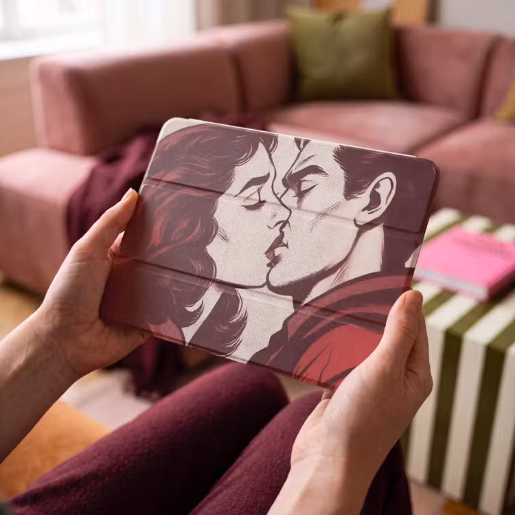 iPad hoes - Kussen - Personen - Retro - Bordeaux — 3