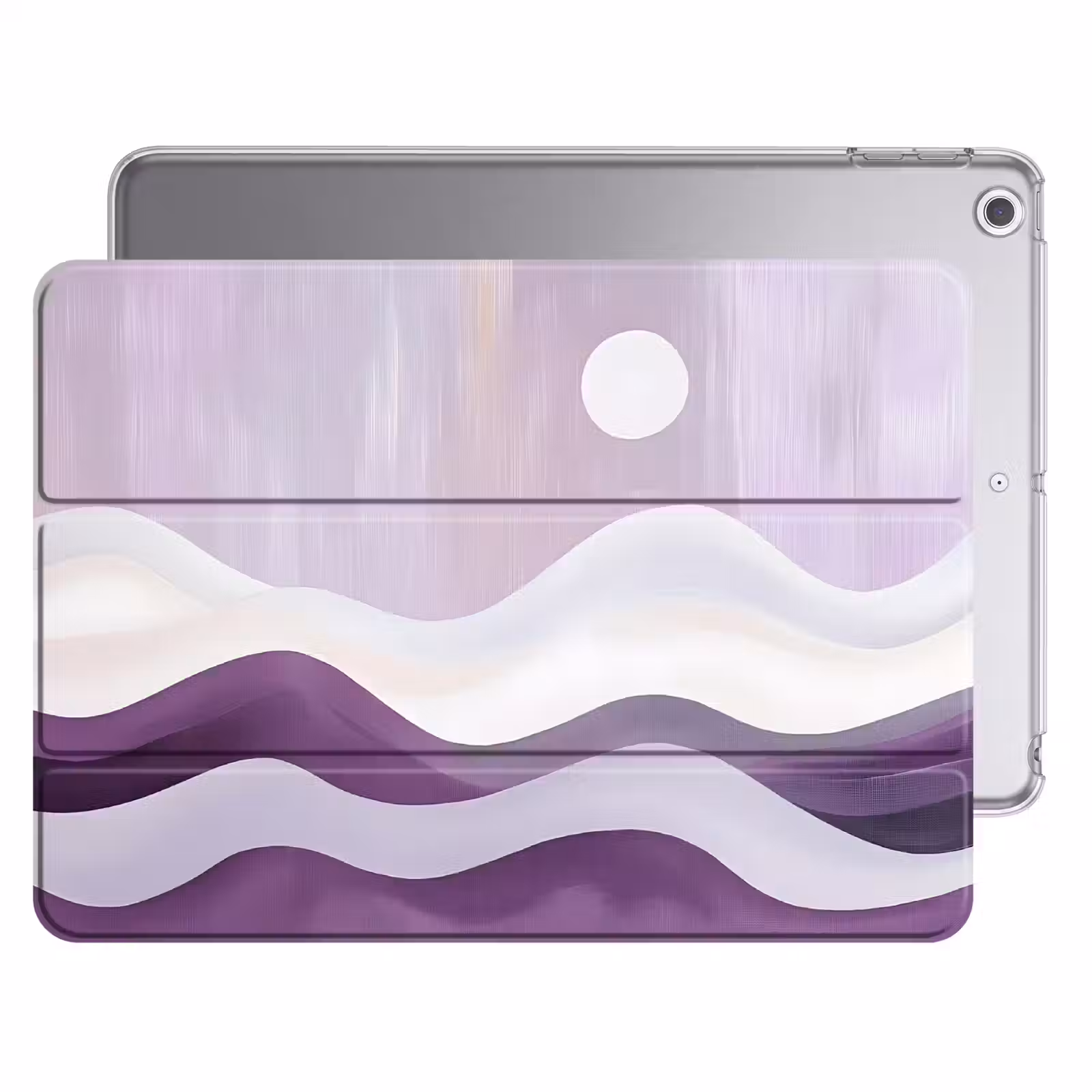iPad hoes - Golven - Heuvels - Abstract - Paars — 1