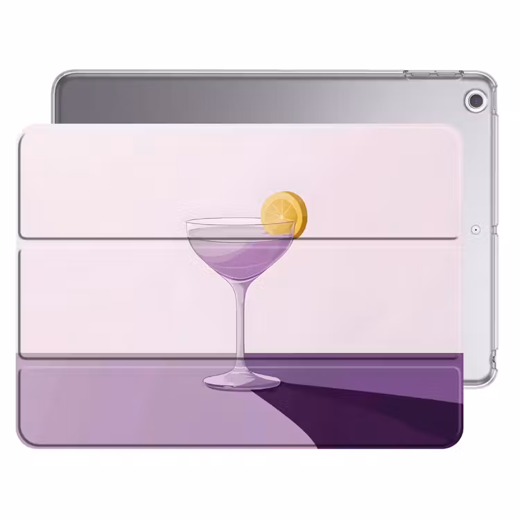 iPad hoes - Cocktail - Paars - Minimalistisch - Citroen — 1