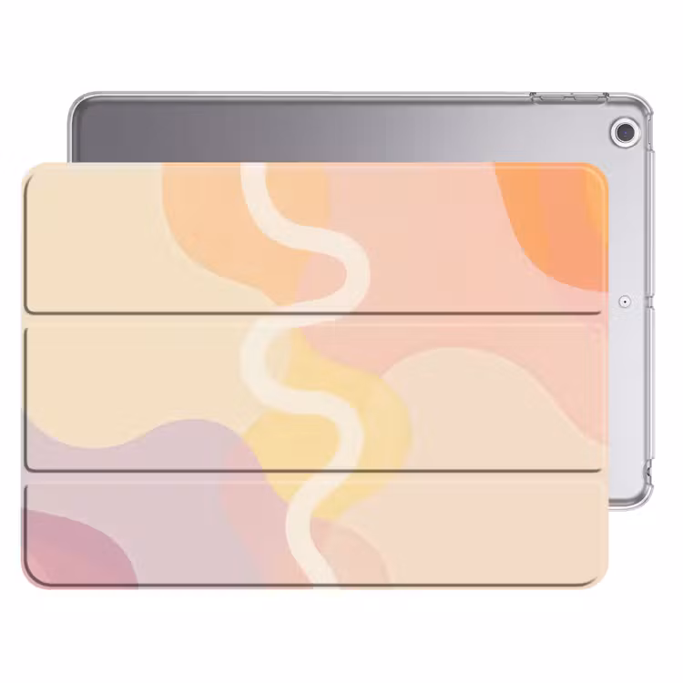 iPad hoes - Golvende vormen - Abstract - pastel — 1