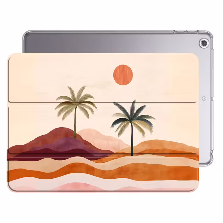 iPad hoes - Palmbomen - Abstract - Zon - Heuvels — 1