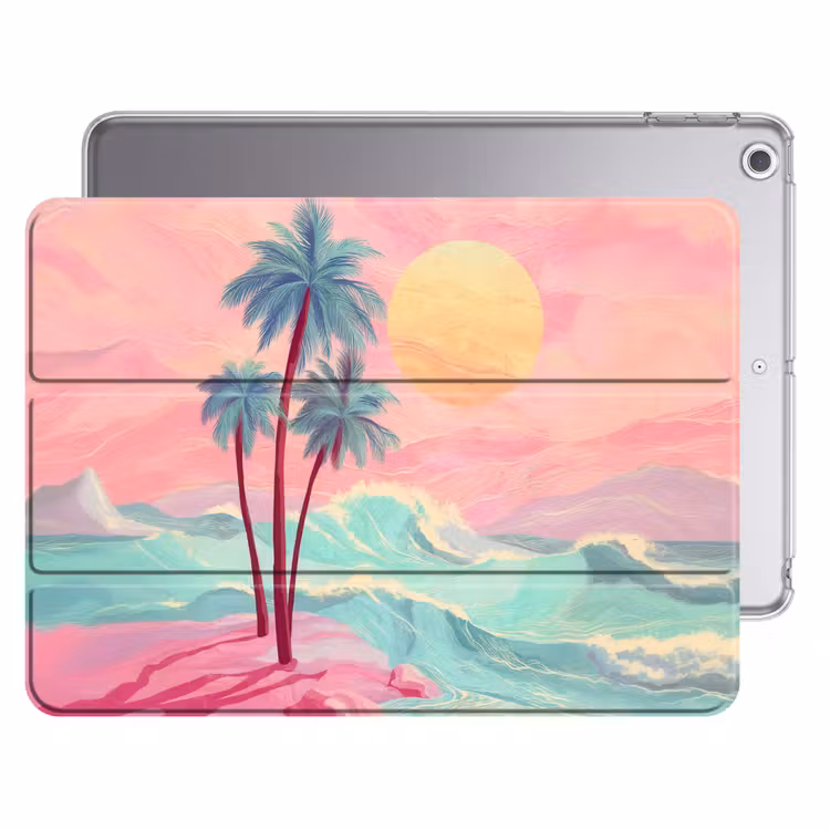 iPad hoes - Palmbomen - Golven - Zee — 1