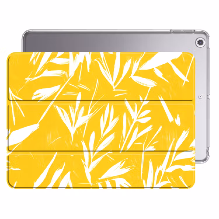 iPad hoes - Abstract - Bladeren - Geel - Penseelstreken — 1
