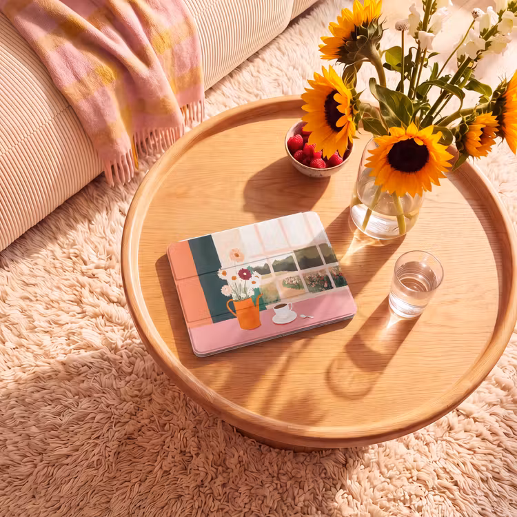 iPad hoes - Bloemen - Koffie - Raam — 2