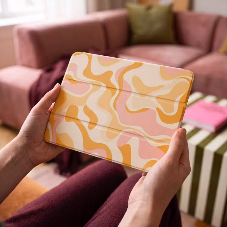 iPad hoes - Abstract - Golvend - Oranje — 3