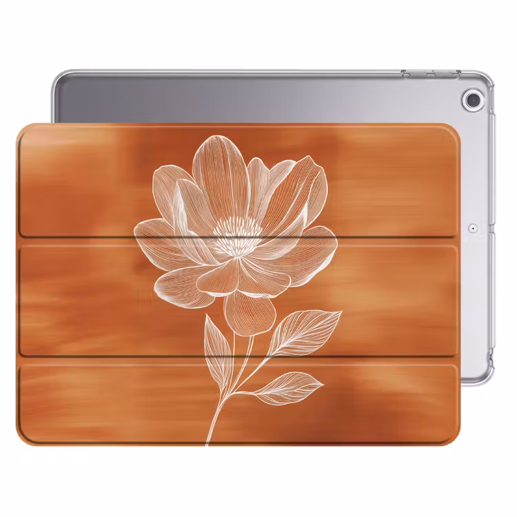 iPad hoes - Bloem - Minimalistisch - Wit — 1