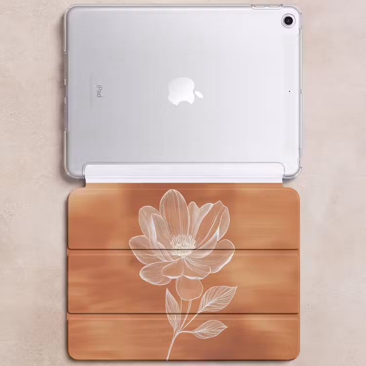 iPad hoes - Bloem - Minimalistisch - Wit — 6