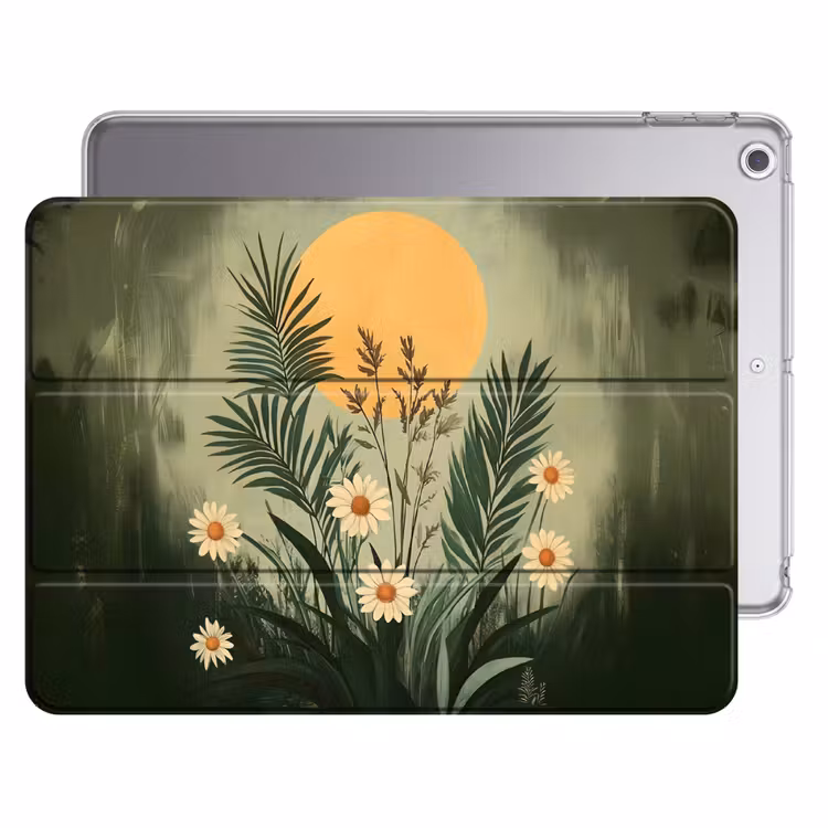 iPad hoes - Bloemen - Bladeren - Zon - Groen — 1