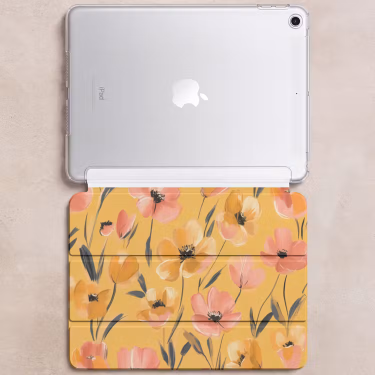 iPad hoes - Bloemen - Geschilderd - Geel — 6