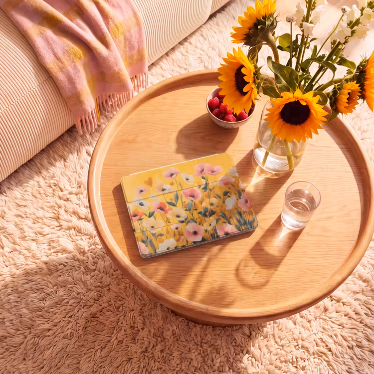 iPad hoes - Bloemen - Veld - Geel — 2