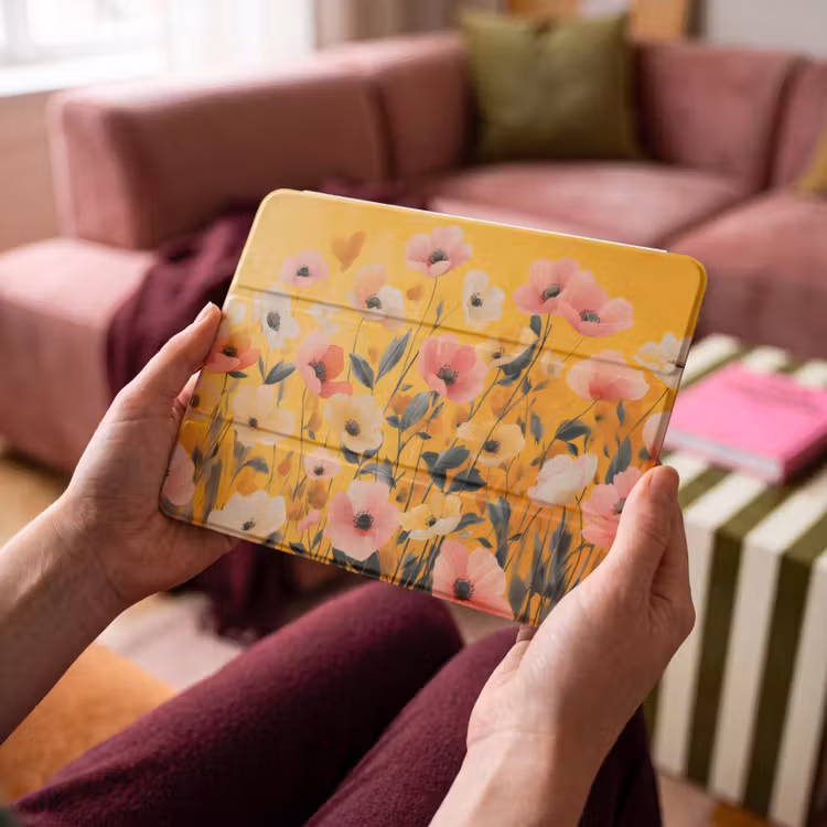 iPad hoes - Bloemen - Veld - Geel — 3