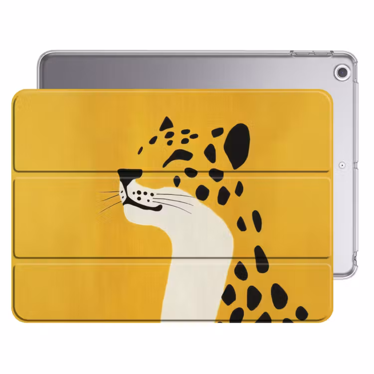 iPad hoes - Cheetah - Illustratie - Geel — 1