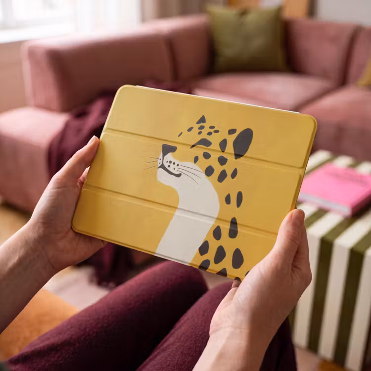 iPad hoes - Cheetah - Illustratie - Geel — 3