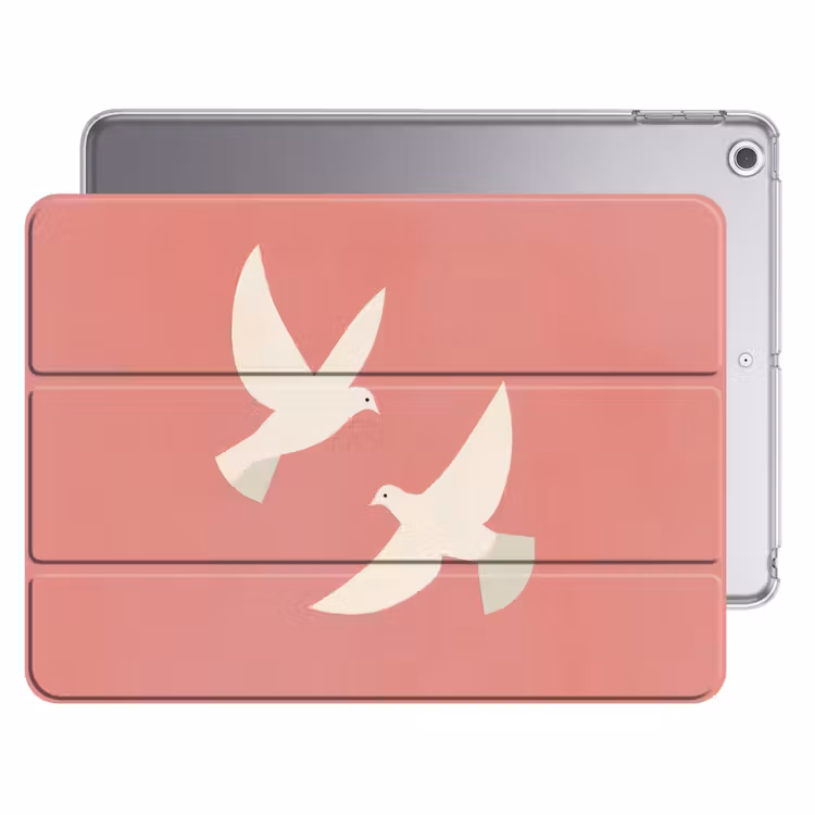 iPad hoes - Duiven - Wit - Sierlijk — 1