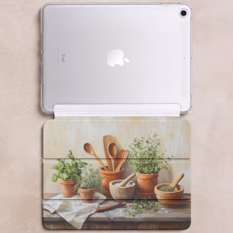 iPad hoes - Potten - Kruiden - Hout — 6