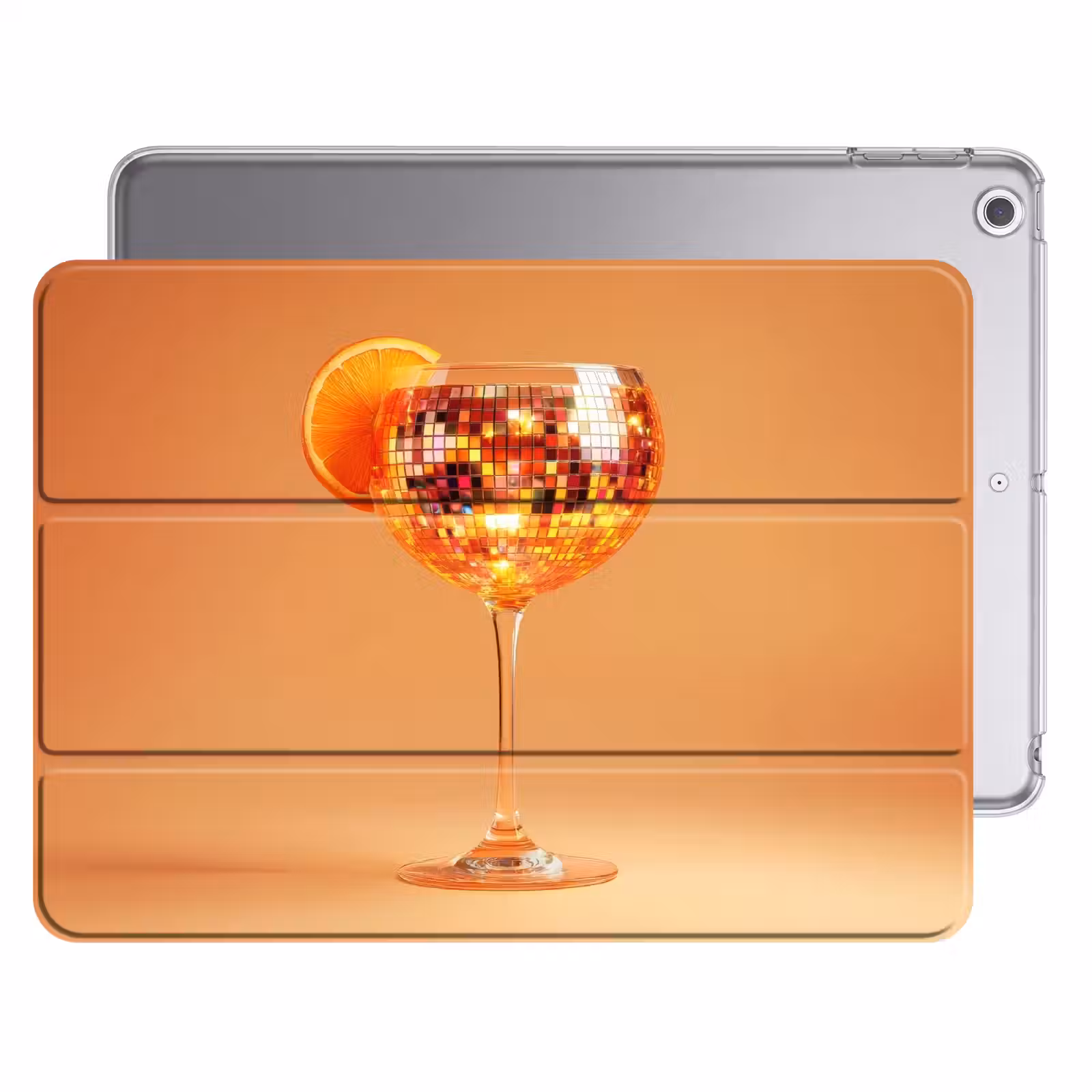 iPad hoes - Drank - Oranje - Glitter - Disco — 1