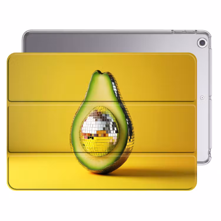 iPad hoes - Avocado - Discobal - Geel - Glitter — 1
