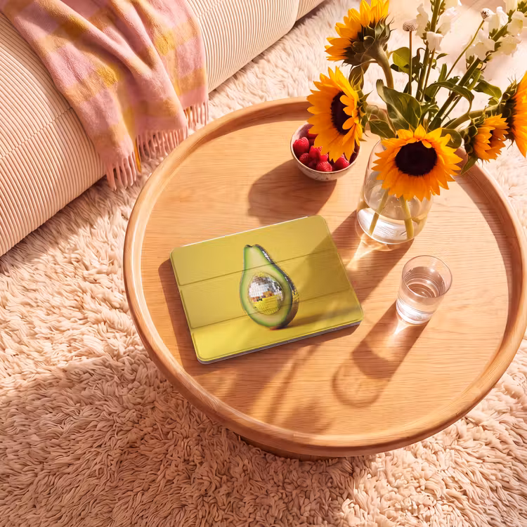 iPad hoes - Avocado - Discobal - Geel - Glitter — 2
