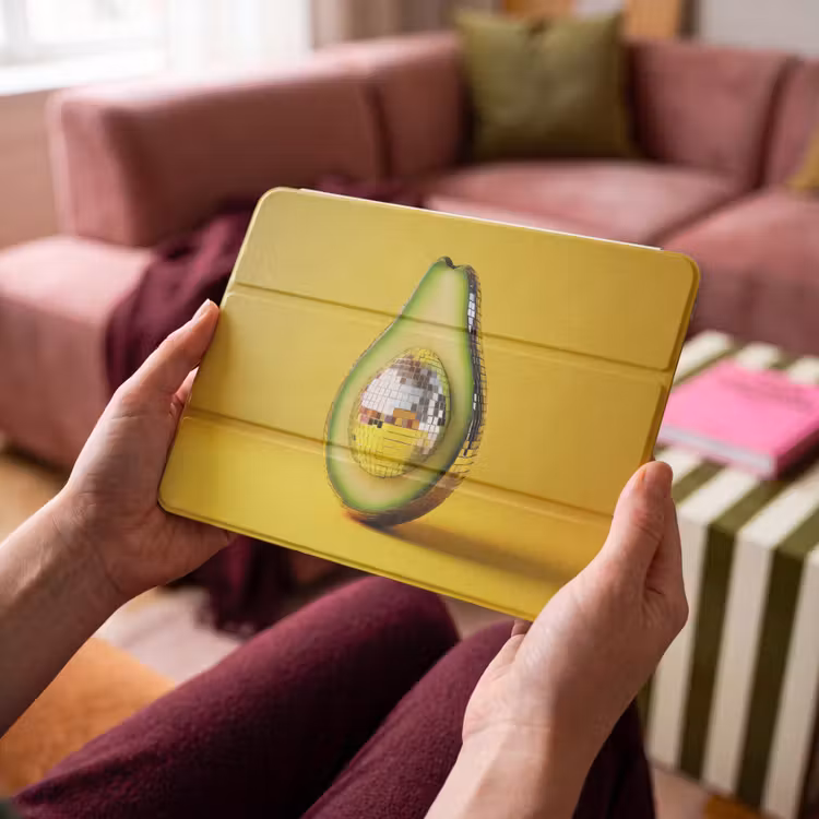 iPad hoes - Avocado - Discobal - Geel - Glitter — 3