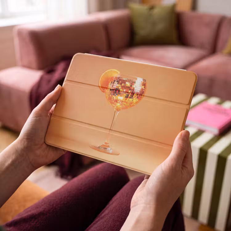 iPad hoes - Drank - Oranje - Glitter - Disco — 3