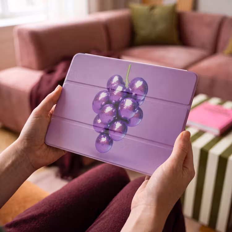 iPad hoes - Druif - Disco - Glitter - Paars — 3