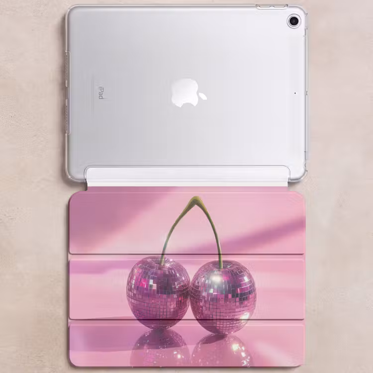 iPad hoes - Glitter - Discobol - Roze - Kersen — 6