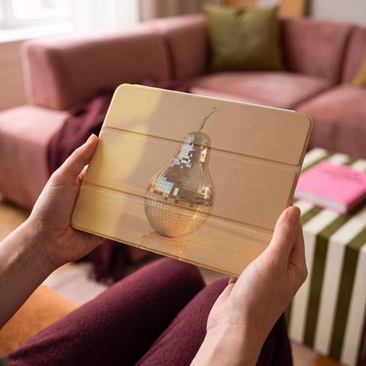 iPad hoes - Goud - Disco - Glitter - Peer — 3