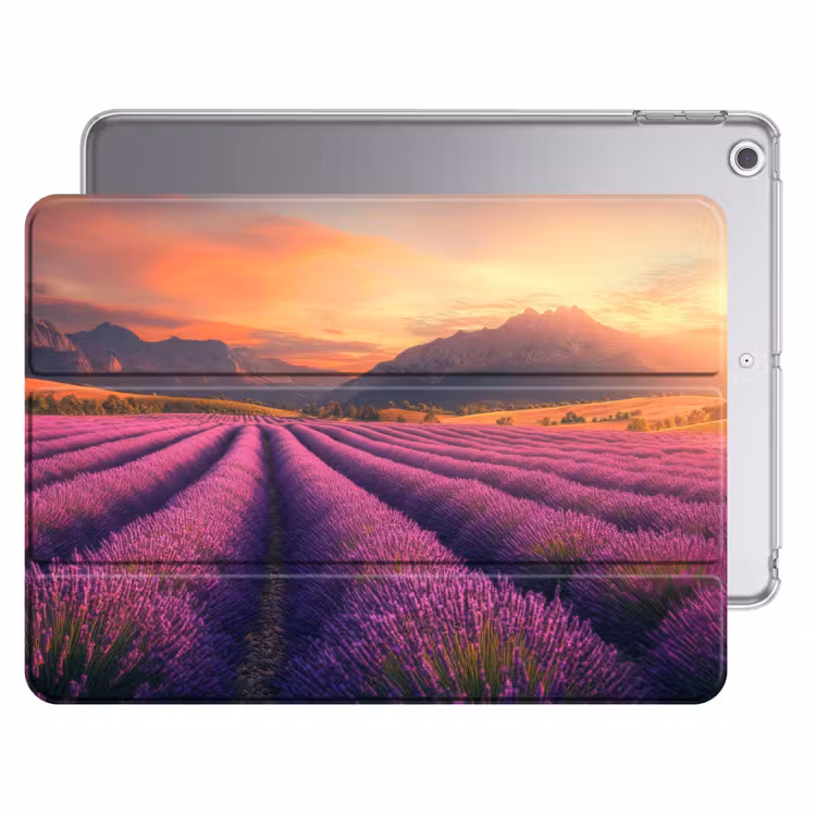 iPad hoes - Lavendelveld - Zonsondergang - Paars — 1