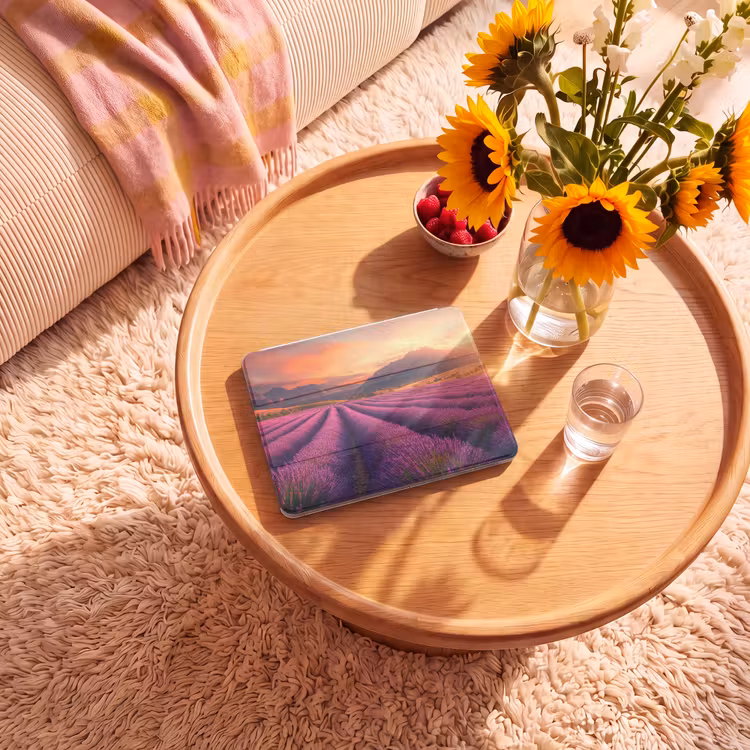 iPad hoes - Lavendelveld - Zonsondergang - Paars — 2