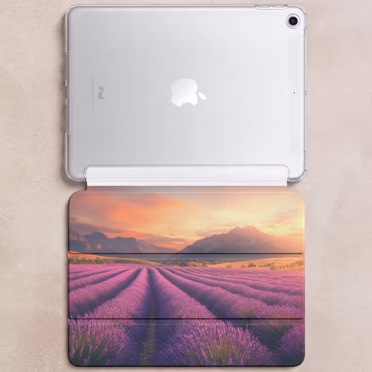 iPad hoes - Lavendelveld - Zonsondergang - Paars — 6