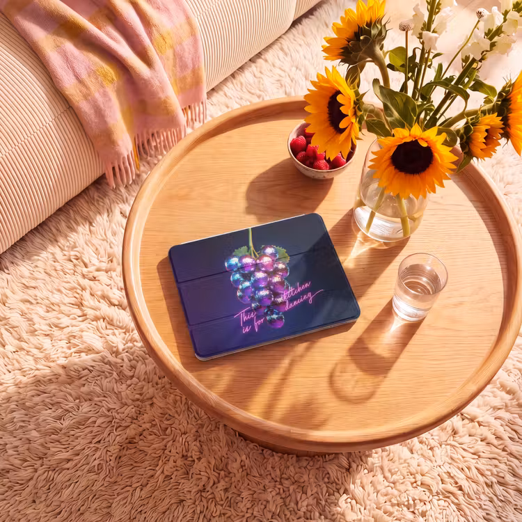 iPad hoes - Quote - Neon - Disco - Druiven — 2