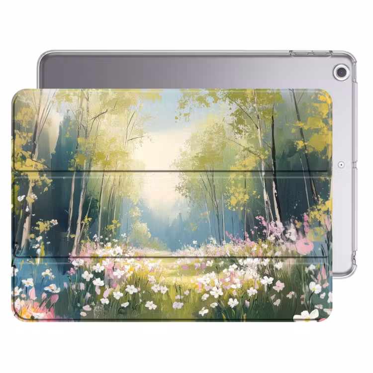 iPad hoes - Bos - Schilderstijl - Kleurrijk — 1