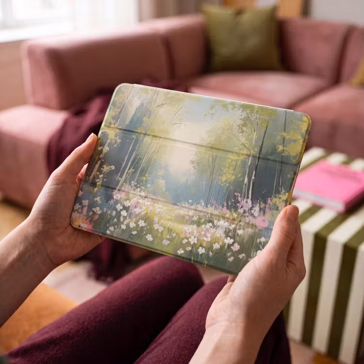 iPad hoes - Bos - Schilderstijl - Kleurrijk — 3
